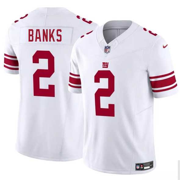 Men & Women & Youth New York Giants #2 Deonte Banks White 2025 F.U.S.E. Vapor Untouchable Limited Stitched Jersey->new york giants->NFL Jersey